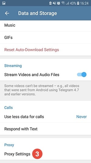 Configuración del Proxy Settings de Telegram para ubicar dentro una VPN