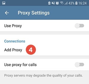Configuración del Proxy Settings de Telegram para ubicar dentro una VPN