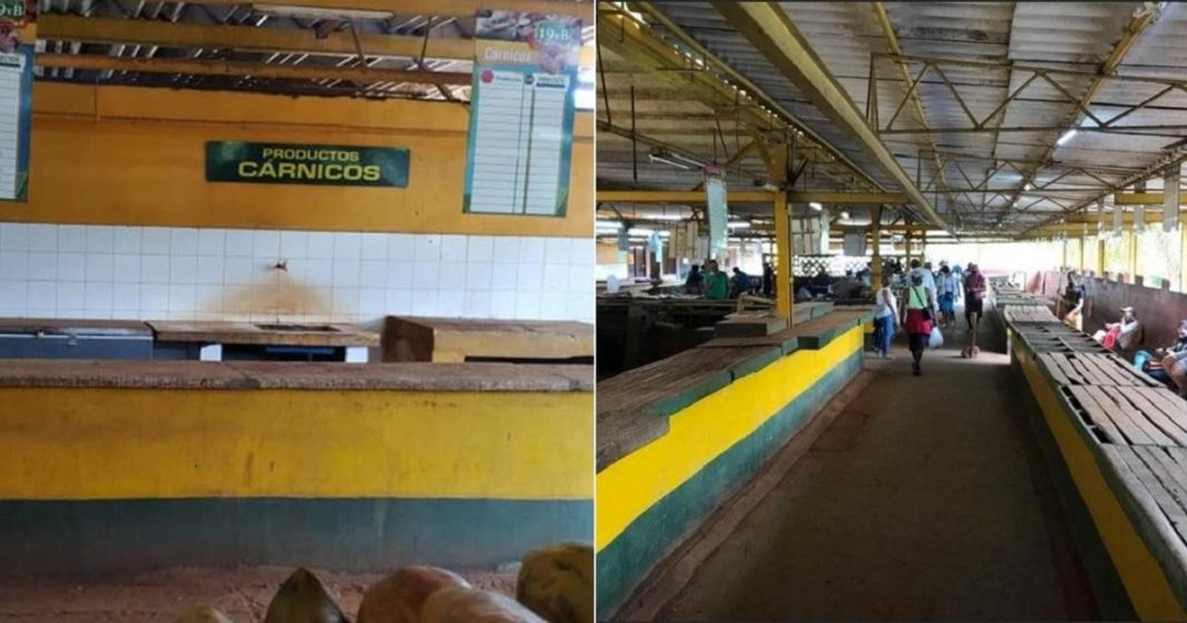 Un agromercado vacío en Cuba es la muestra fehaciente de la crisis alimentaria en Cuba.