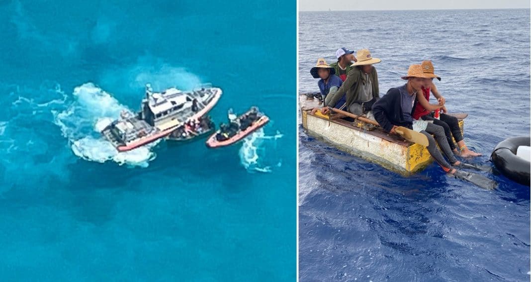 Guardacostas interceptan balseros cubanos