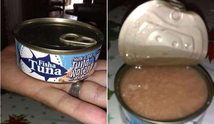 Una lata de atún, en sustitución del pescado