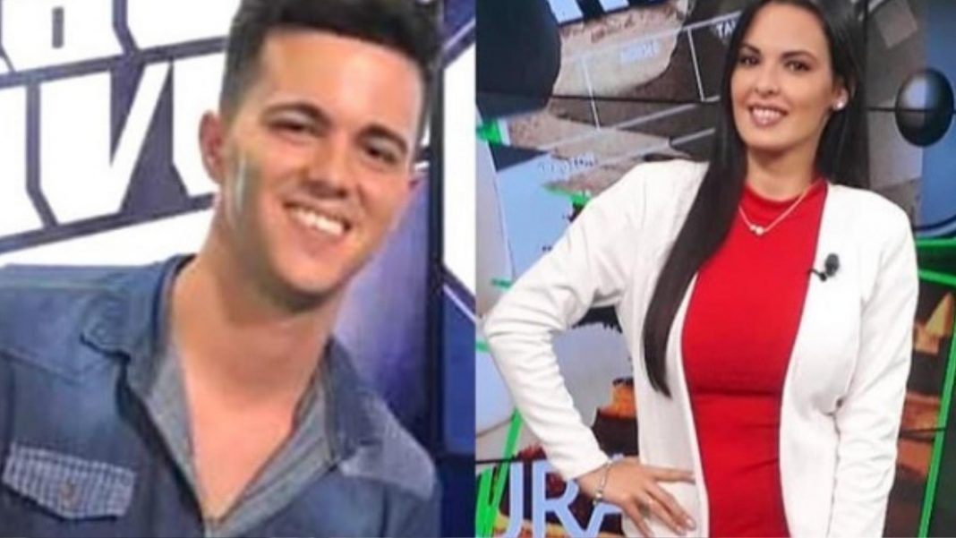 Pareja de jóvenes reporteros