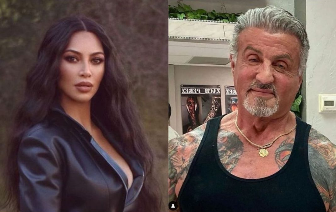Kim Kardashian y Sylvester Stallone