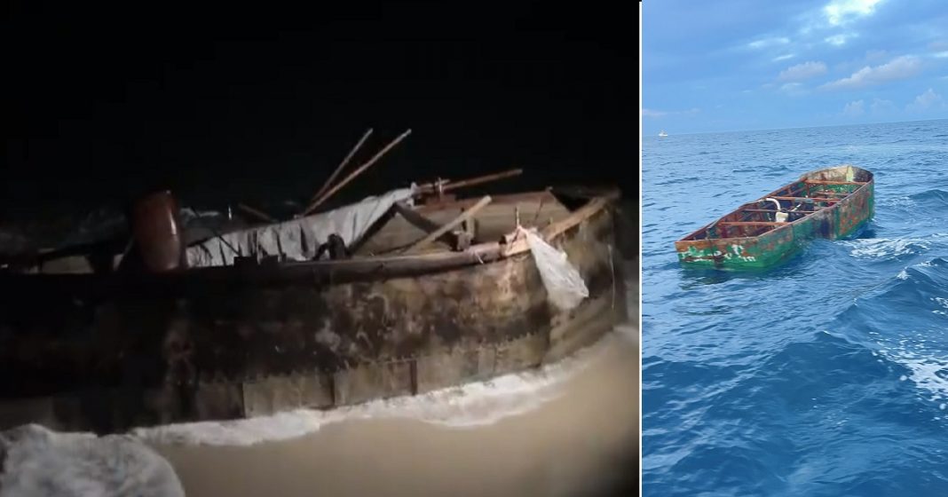 Balseros cubanos llegan a Miami Beach, pero otros son detenidos en el mar