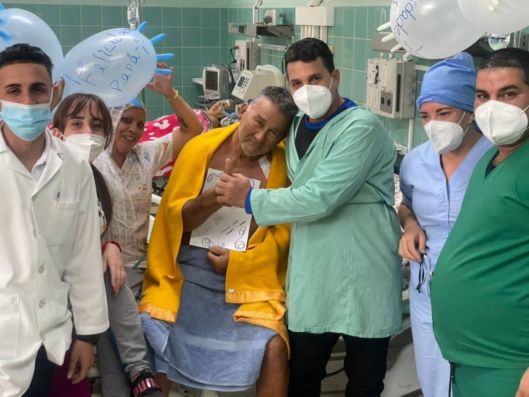 Extirpan tumor a un cubano en un hospital; el mismo pesaba 10 libras