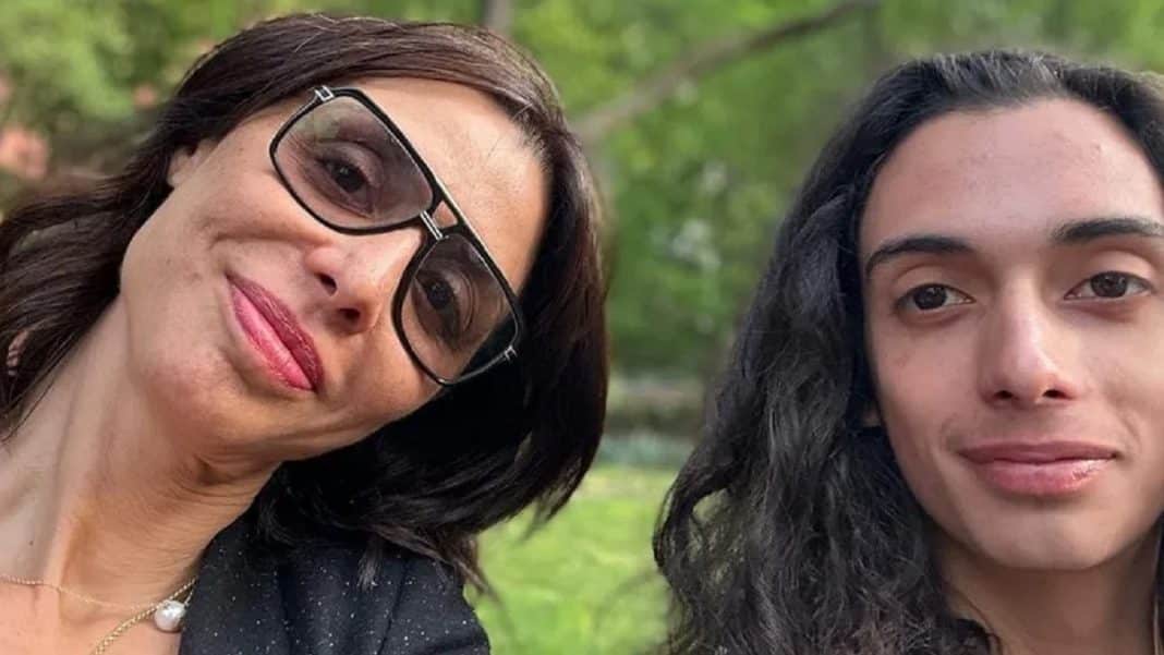 Leandro de Niro Rodríguez, junto a su madre Drena, hija del actor Robert de Niro.