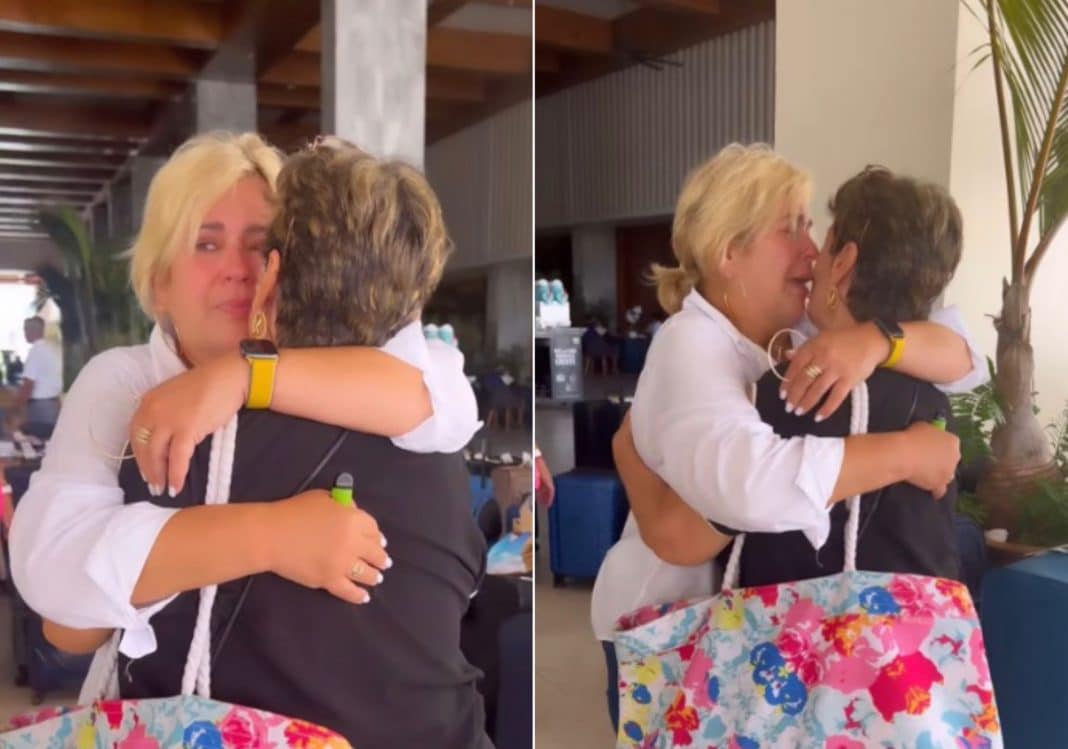 Actriz cubana Judith González se reencuentra con su hermana en Punta Cana