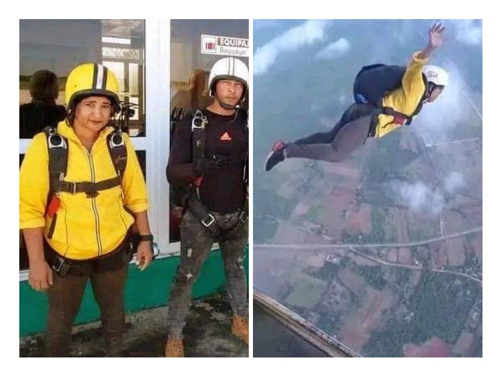 cubana en paracaídas