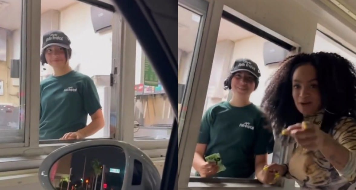 Seidy La Niña sorprende a una fan que trabaja en Pollo Tropical