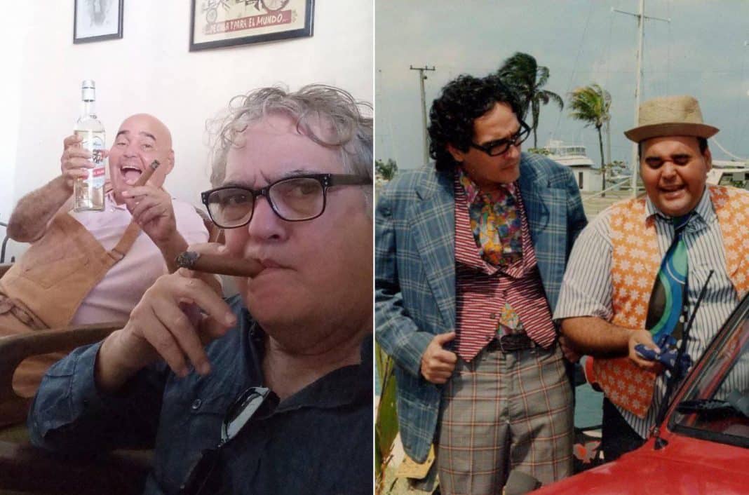 Telo González felicita a su compañero Óscar Bringas en su cumpleaños