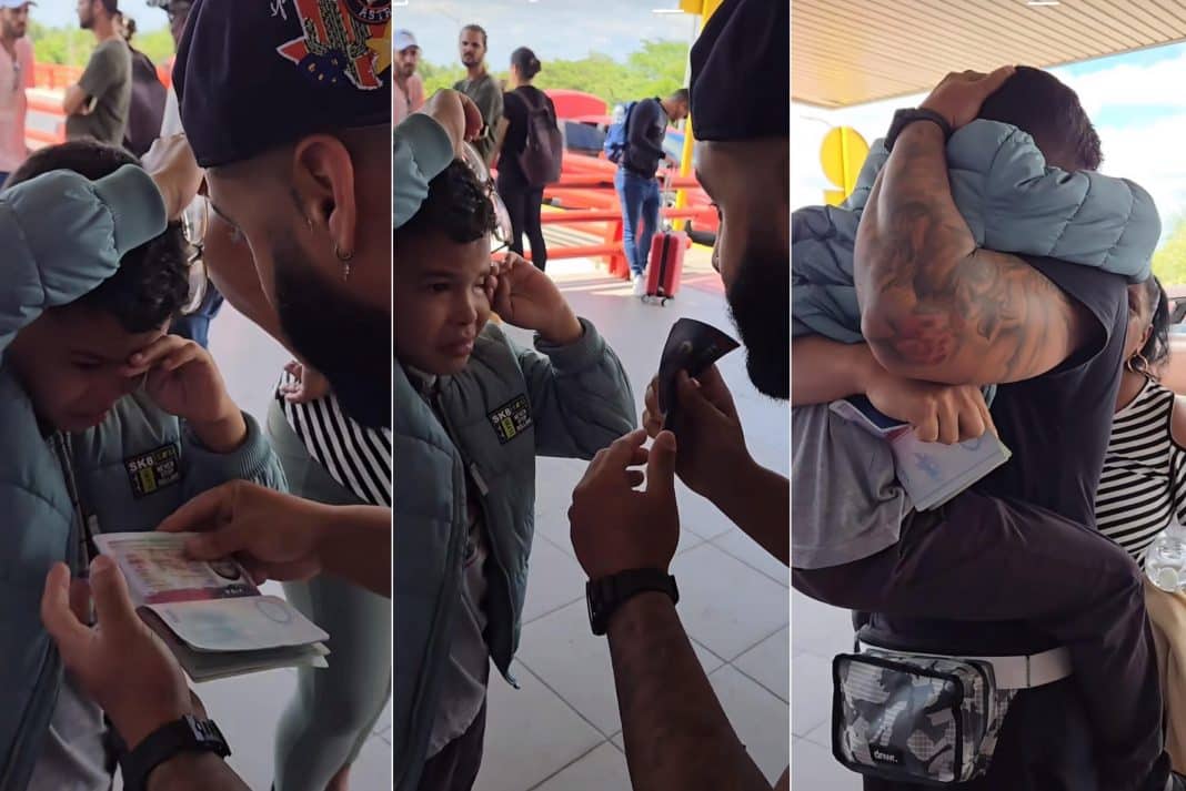Padre cubano sorprende a su hijo con un pasaporte