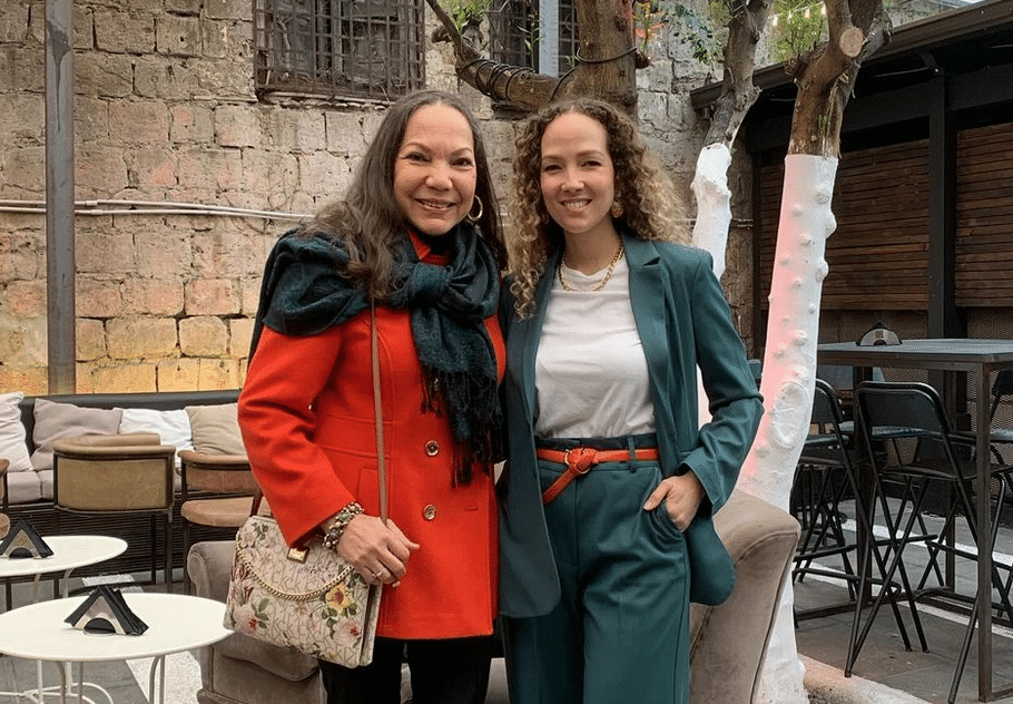 Luisa María Jiménez y su hija