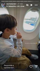 Rachel Arderi, la esposa de Bebeshito, llega con su hijo a EE.UU