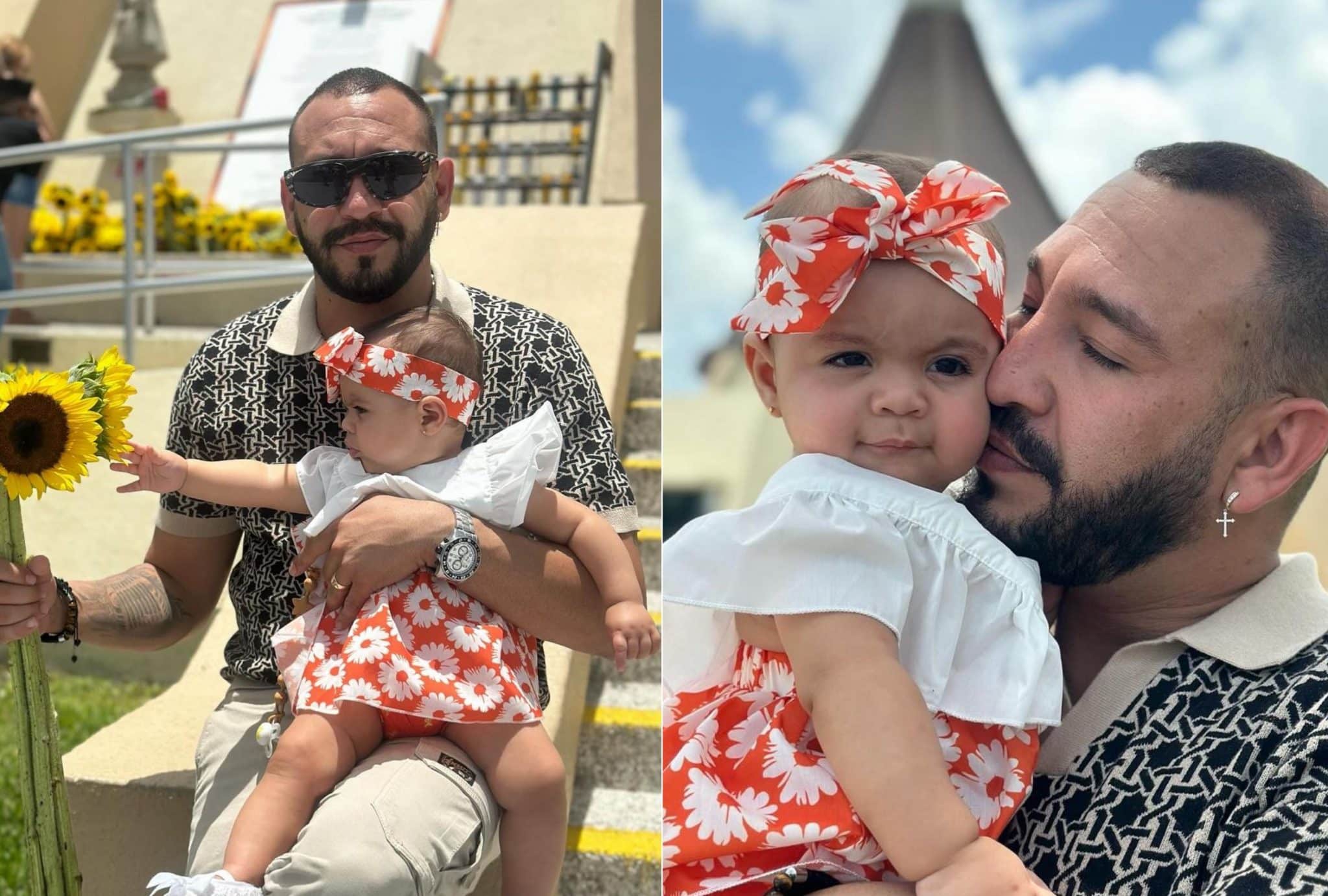 Emilio Frías lleva a su bebé a la Ermita de la Caridad en Miami: "Un ...