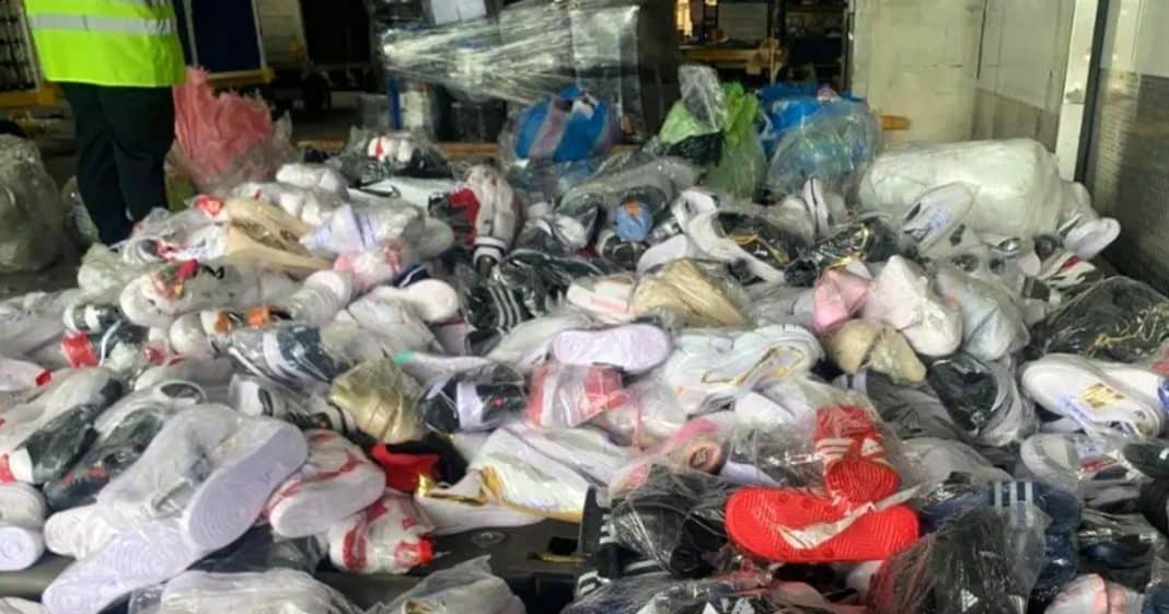 Zapatillas confiscadas