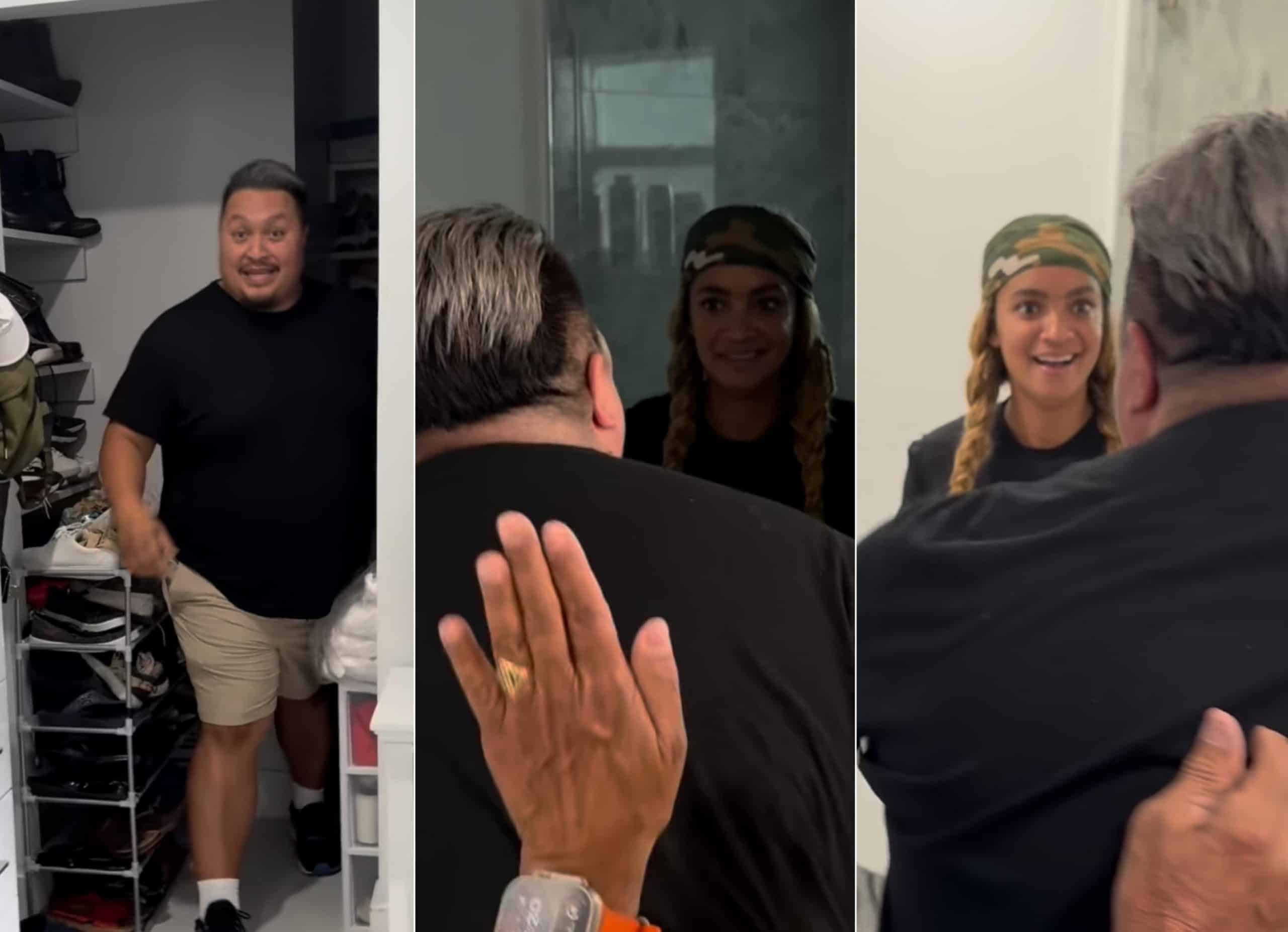 Mejor amigo de Seidy La Niña se le aparece por sorpresa en el baño tras 6 años sin verse