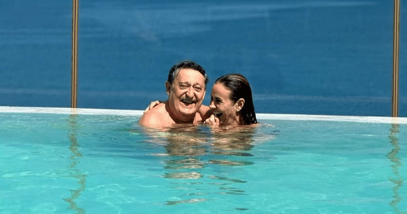 Melani Olivares y Mariano Peña