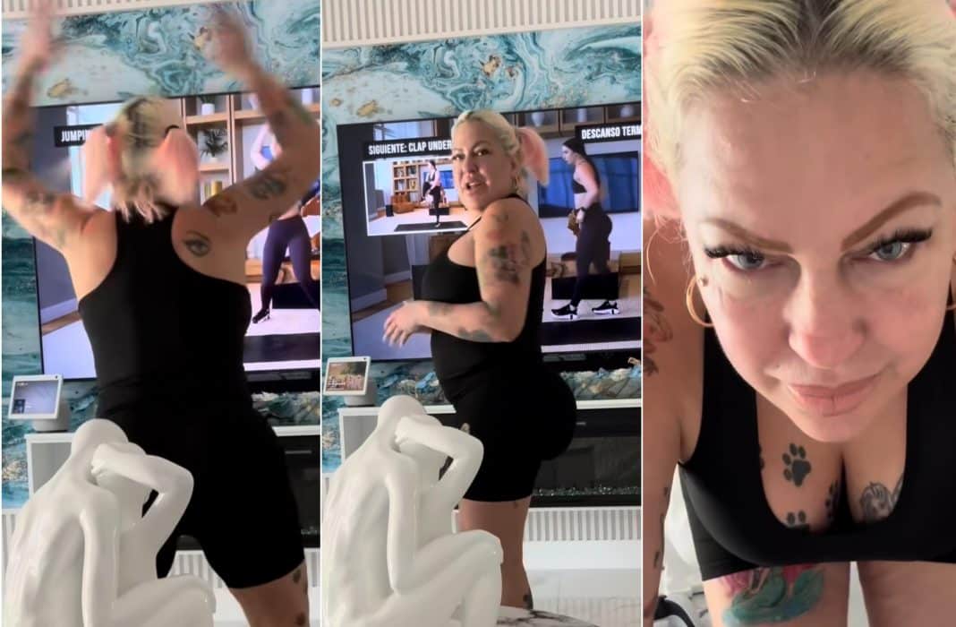 La Diosa se enfrenta a famosa influencer fitness en gracioso video: “Esta es española, no sigue el ritmo de la música”