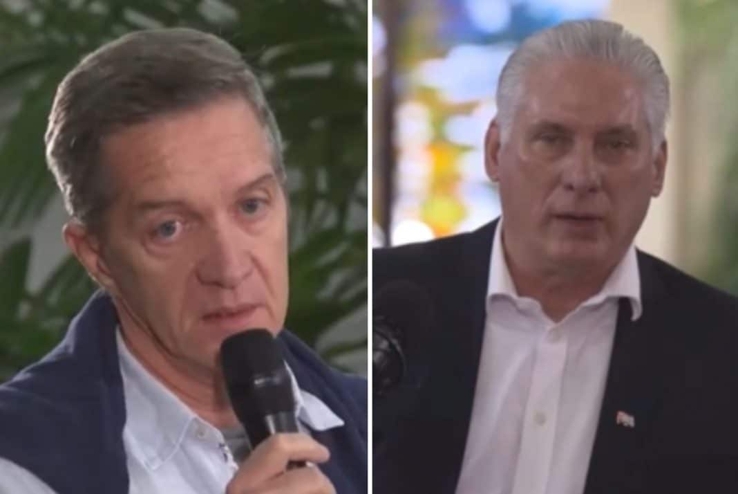 Fernando Echevarría se atreve a criticar al sistema educativo frente a Díaz-Canel