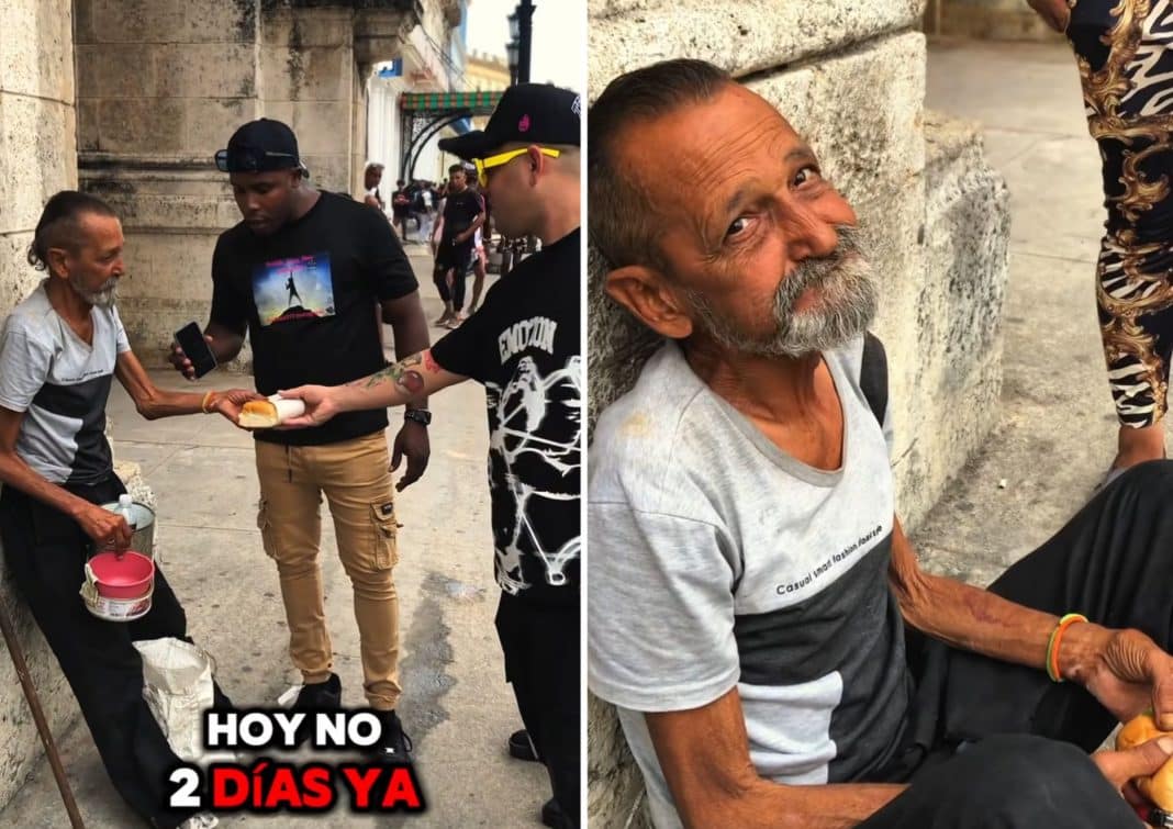 Reguetonero cubano Mawell ayuda a anciano que llevaba dos días sin comer