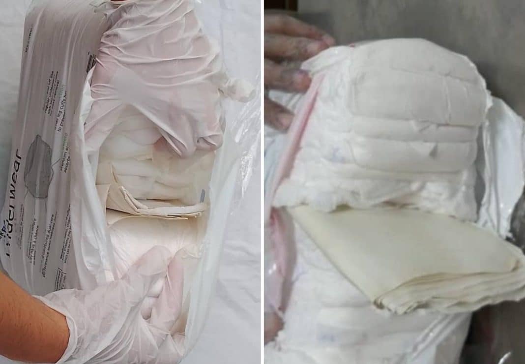 Aduana de Cuba incauta droga “el químico” oculta dentro de pañales procedentes de Estados Unidos