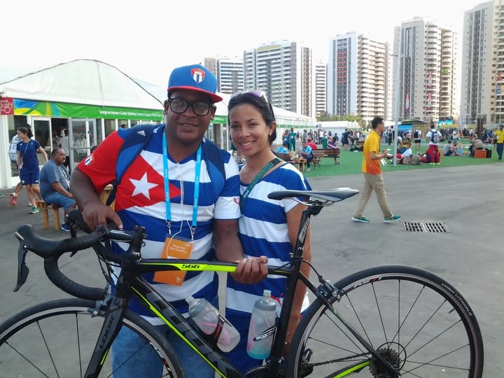 Ciclista cubana