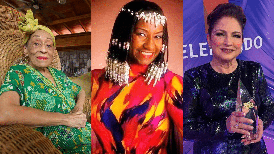 Omara Portuondo, Celia Cruz y Gloria Estefan