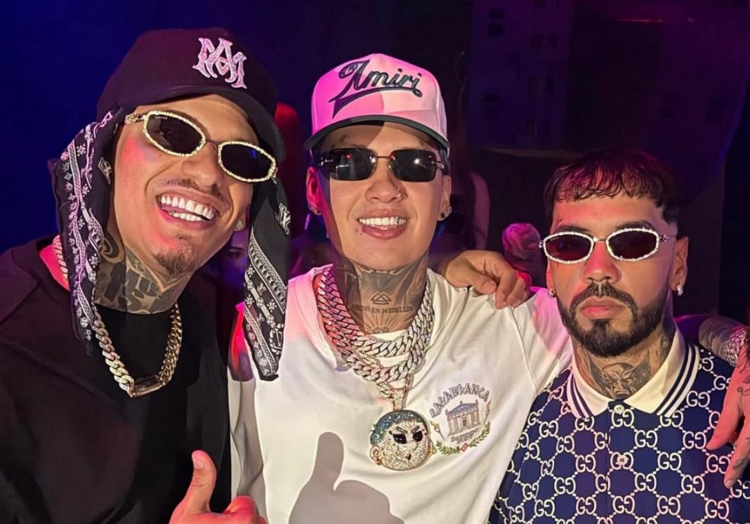 Anuel AA luce incómodo en foto con Bebeshito ¿Por su amistad con Tekashi 6ix9ine?