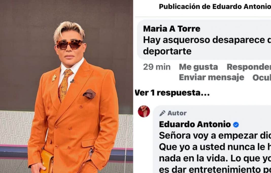“Deberían deportarte”: Eduardo Antonio explota tras fuertes comentarios en redes