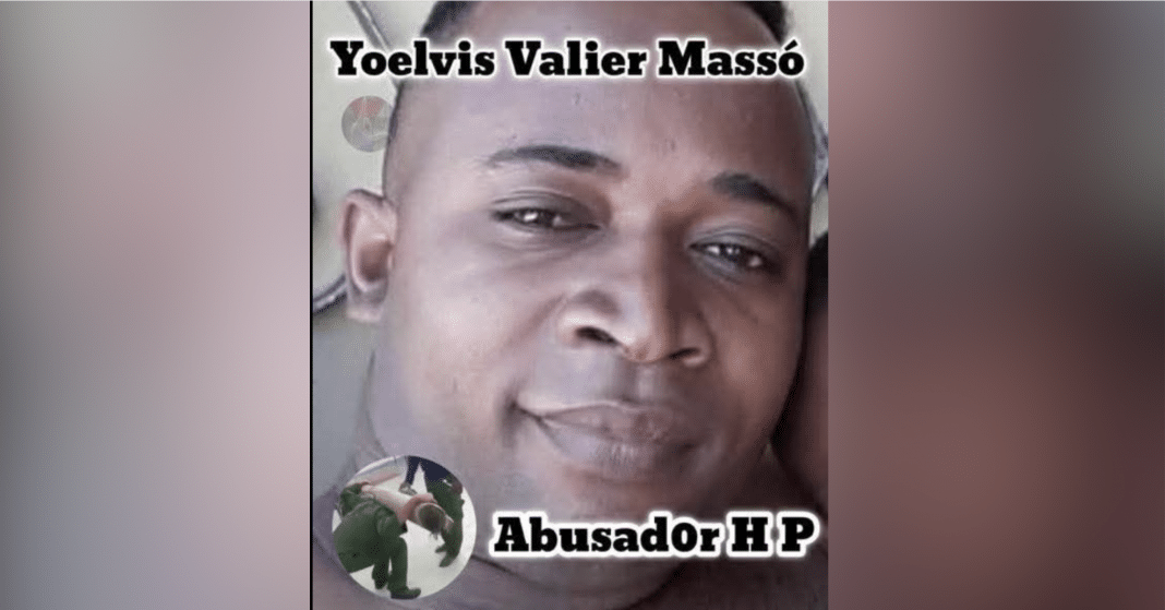 Yoelvis Valler Massó. Oficial del SMO que fue grabado maltratando a un recluta del Servicio Militar Obligatorio en Cuba