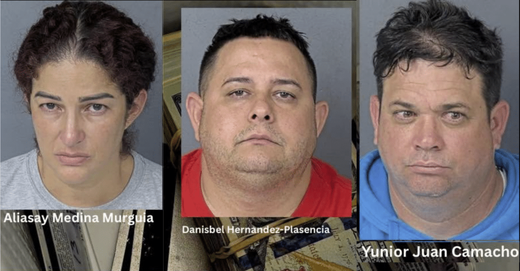 Los tres cubanos arrestados en Florida por robar combustible.
