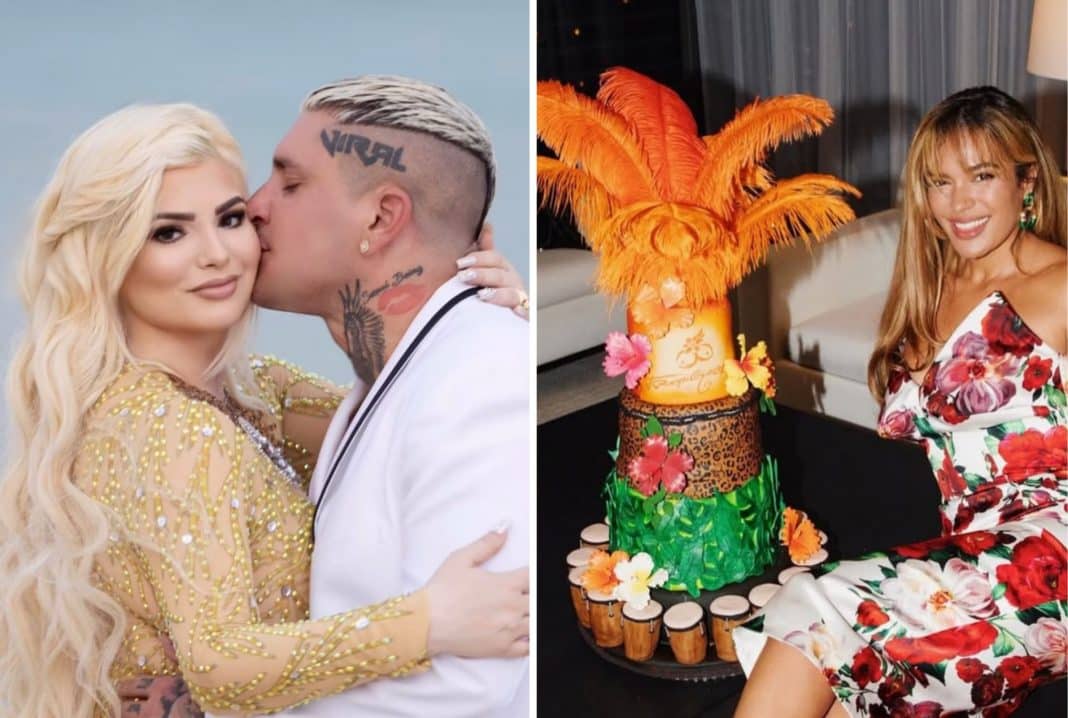 Karol G celebra el éxito de Tropicoqueta con un pastel de Laura, la esposa de Osmani García