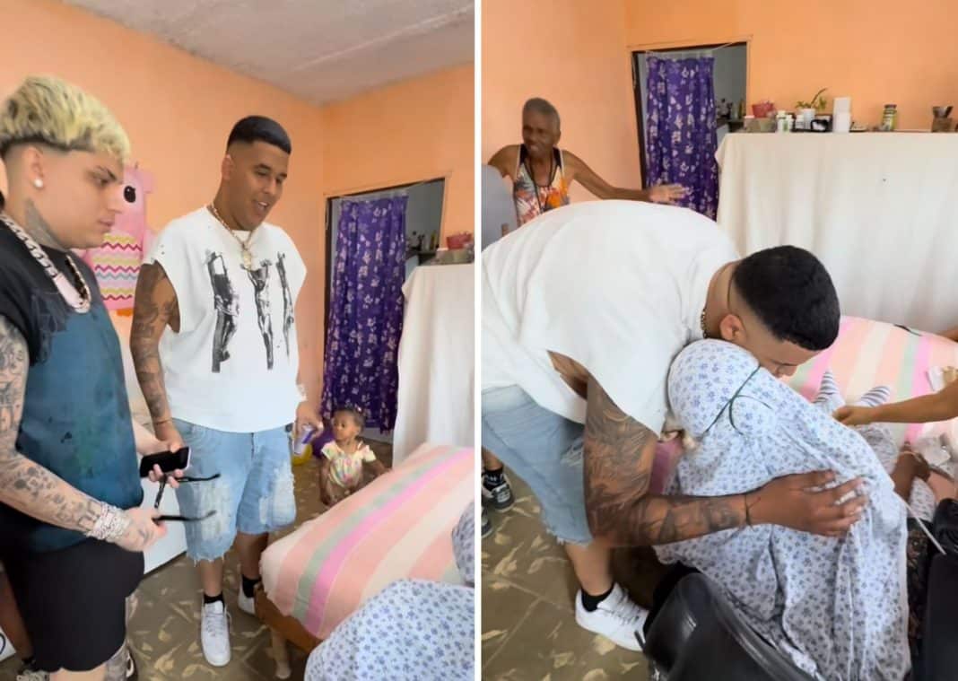 Dany Ome y Kevincito El 13 llevan regalos a una fan con delicada condición médica