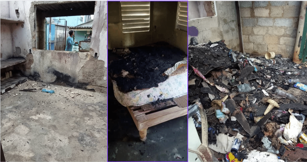 Imágenes de la vivienda tras el incendio