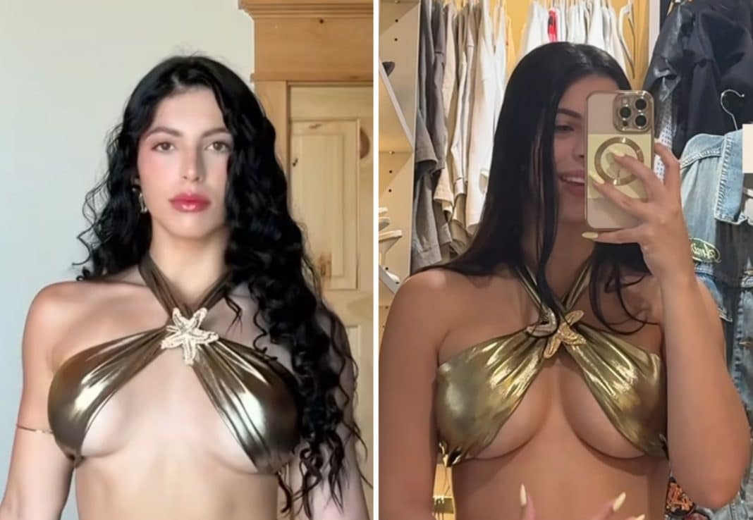 Rachel Arderi muestra el antes y el después de su aumento de senos