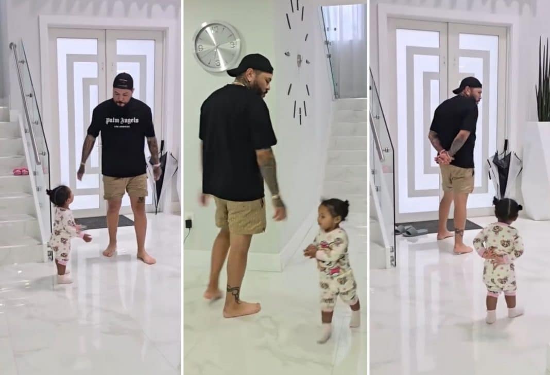 Paris, la bebé de El Chacal, se hace viral en Instagram por jugar a imitar a su padre: “Esa es la verdadera riqueza, la familia”