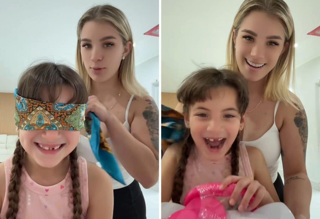 Claudia Artiles le hace un regalo sorpresa a la hija de Ultrack: “Amanda debe estar muy feliz, aunque no lo diga”