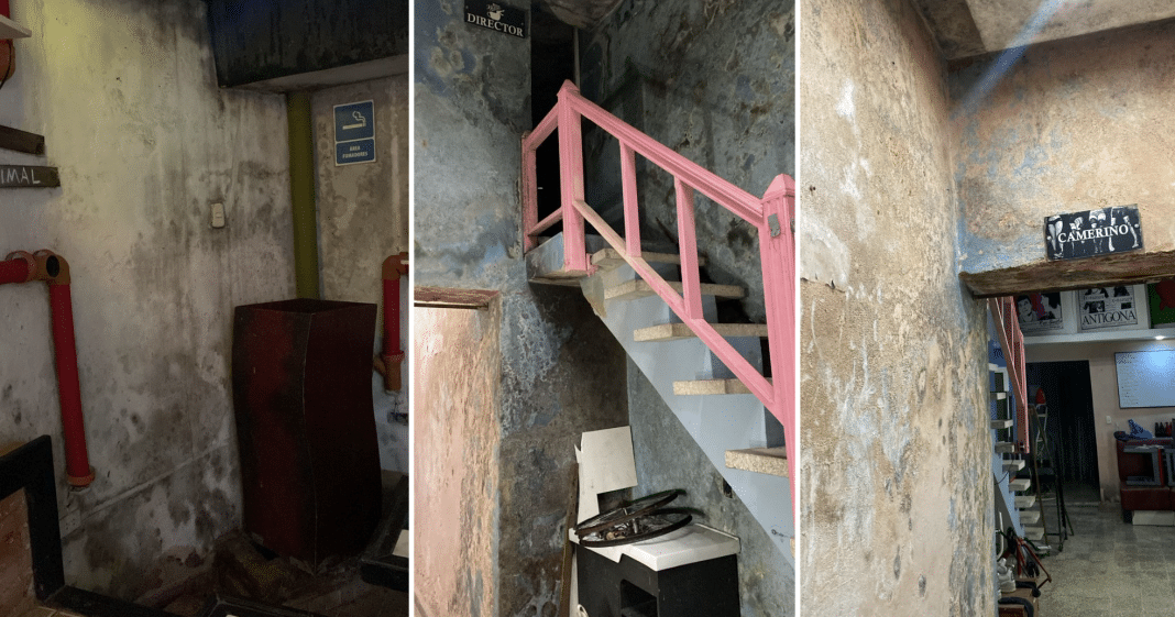 Café Teatro Biscuit, en la esquina de Ayuntamiento y Contreras, un espacio hoy sede de la compañía El Portazo