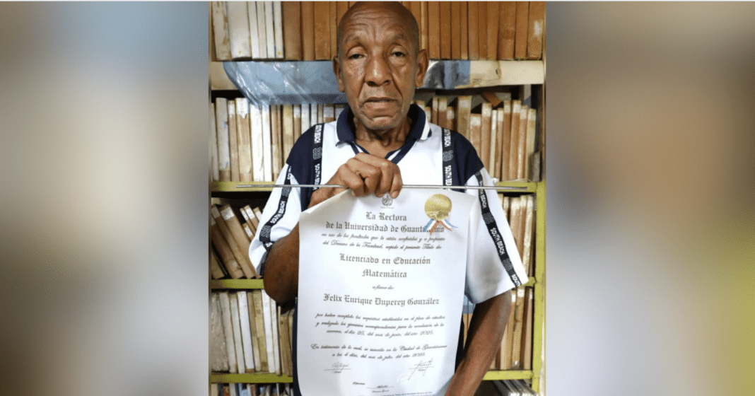 El anciano cubano que se hizo Licenciado en Matemáticas
