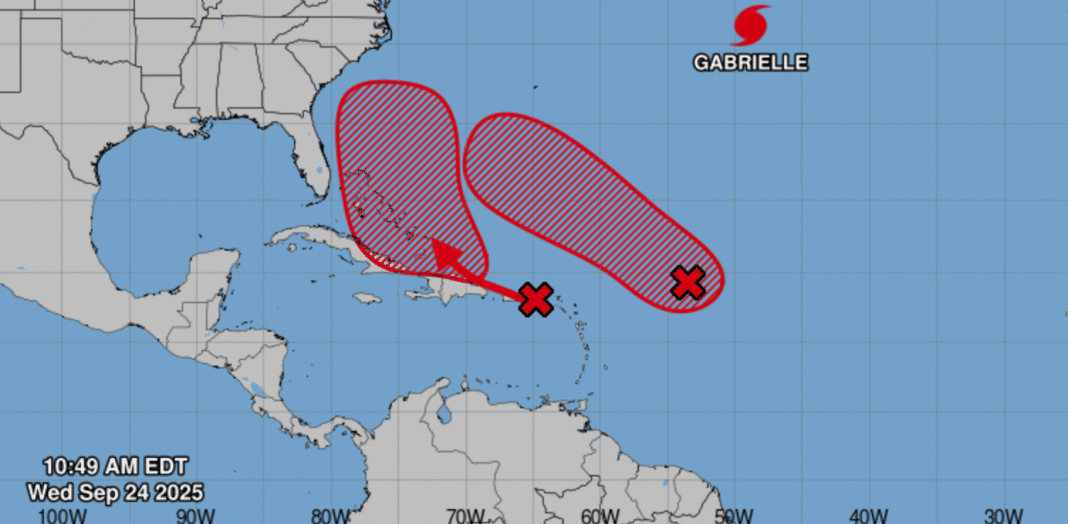Ondas tropicales enfilan hacia la costa este de los EE.UU.