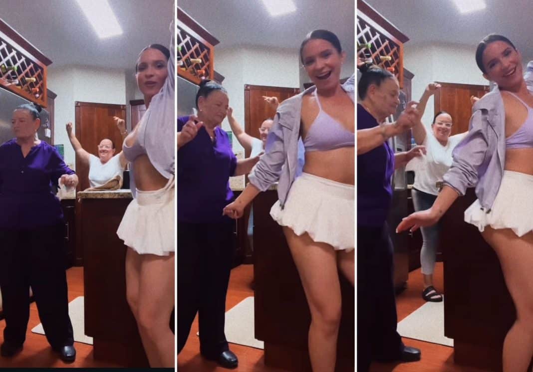 Diana Fuentes se despelota en la cocina con su abuela y su mamá: “Haciendo picadillo a la cubana”