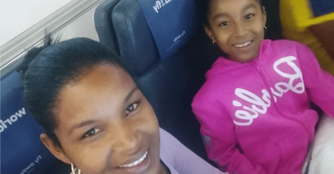 niña cubana Brianna viaja a España junto a su madre para ser operada