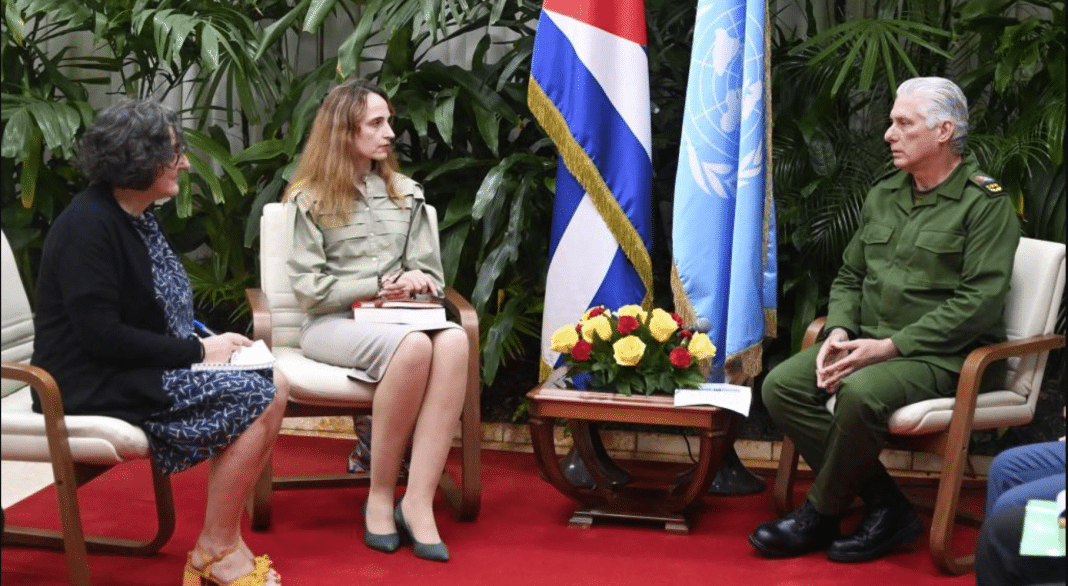 La relatora de la ONU para los Derechos Humanos viajó a Cuba para escuchar el cuento de Díaz-Canel.