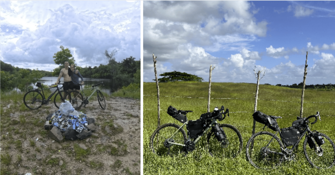 Dos jóvenes recorren toda Cuba en bicicleta