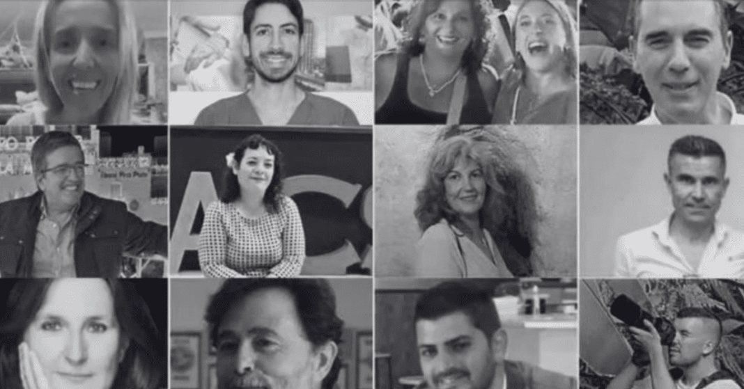 víctimas del accidente ferroviario en Córdoba, España