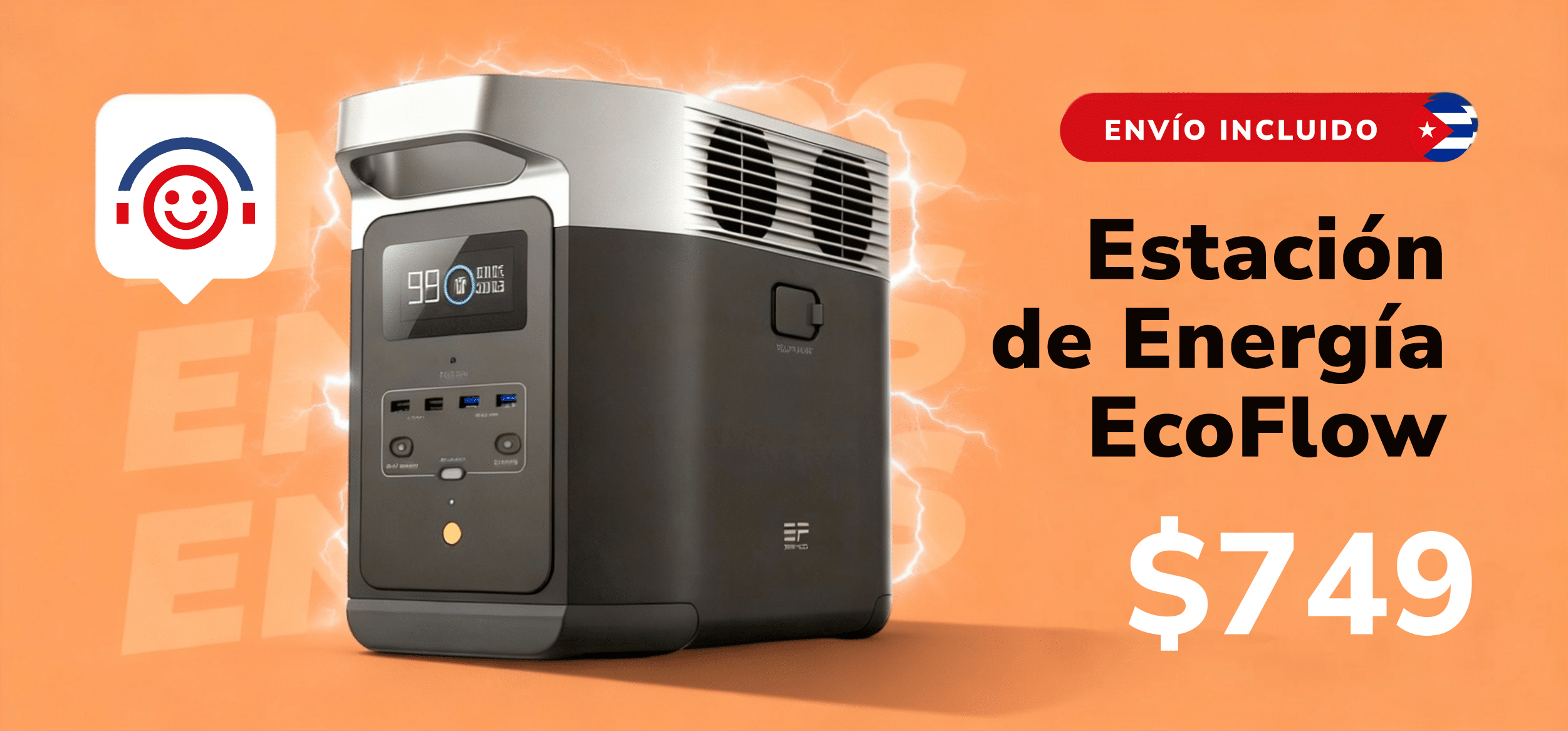 Estación de energía para Cuba