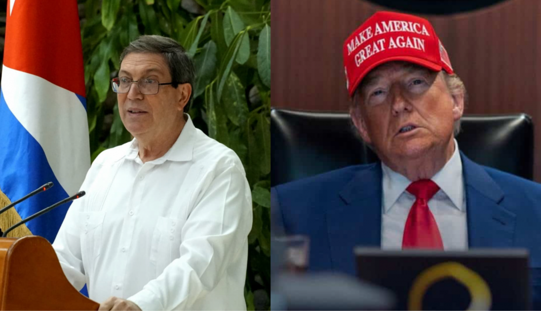 Bruno Rodriguez y Donald Trump