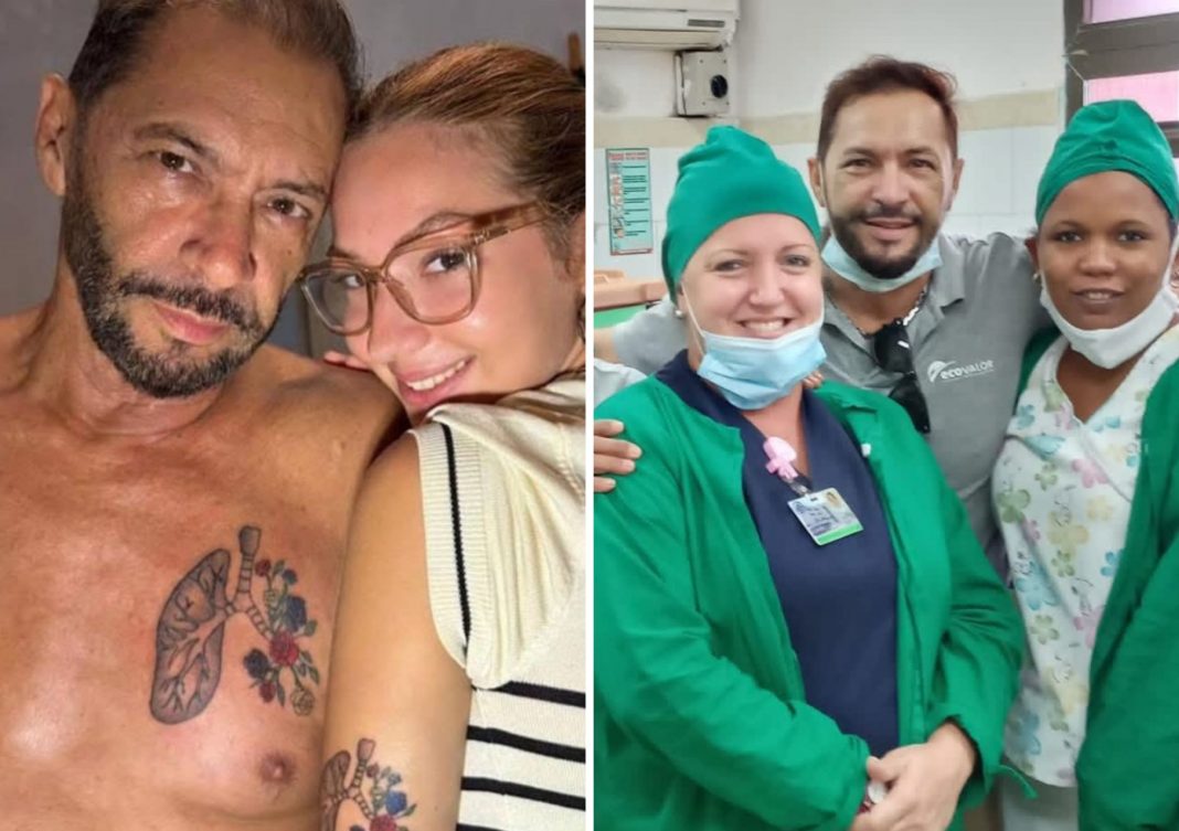 Actor cubano Jorge Martínez se tatúa con su hija tras perder un pulmón en su lucha contra el cáncer