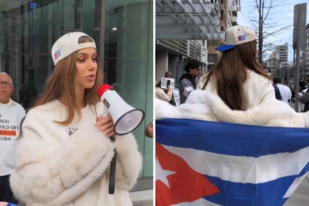 Lina Luaces se planta en Washington por la libertad de Cuba