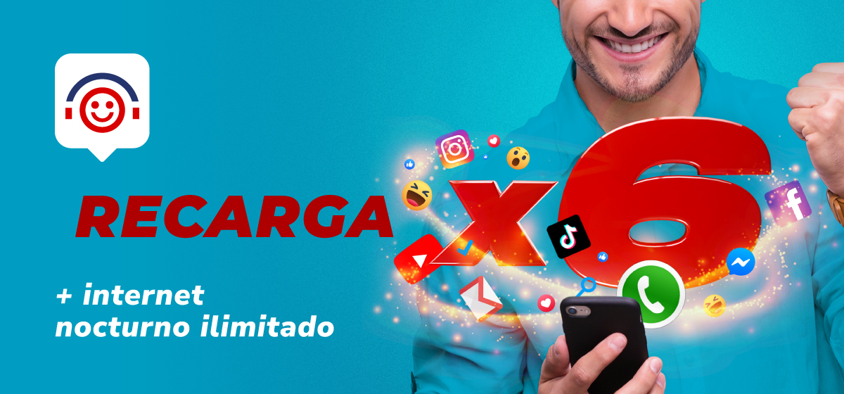 Recarga x 6 para Cuba